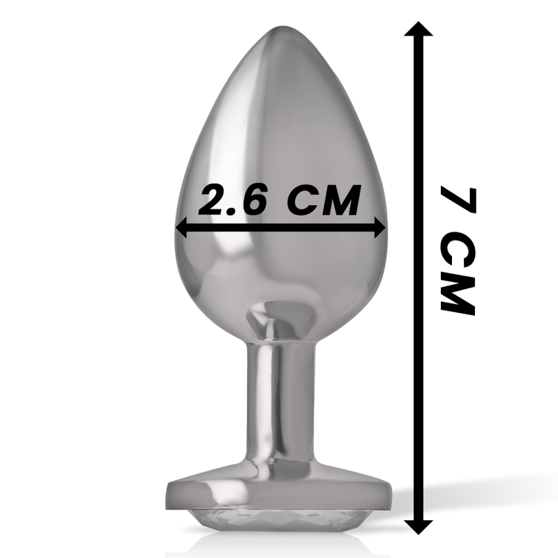 INTENSE - PLUG ANAL EN MÉTAL ALUMINIUM COEUR BLANC TAILLE S – Image 4