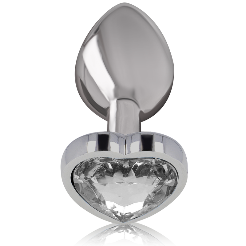INTENSE - PLUG ANAL EN MÉTAL ALUMINIUM COEUR BLANC TAILLE S – Image 2
