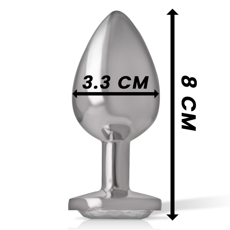 INTENSE - PLUG ANAL MÉTAL ALUMINIUM COEUR BLANC TAILLE M – Image 4