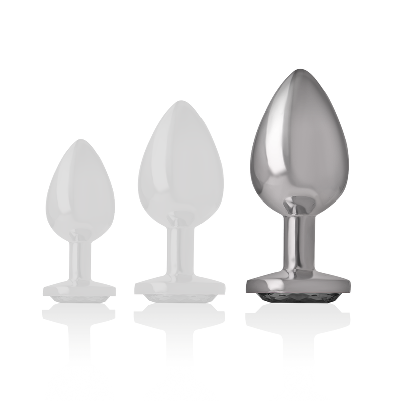 INTENSE - PLUG ANAL MÉTAL ALUMINIUM COEUR BLANC TAILLE L – Image 5