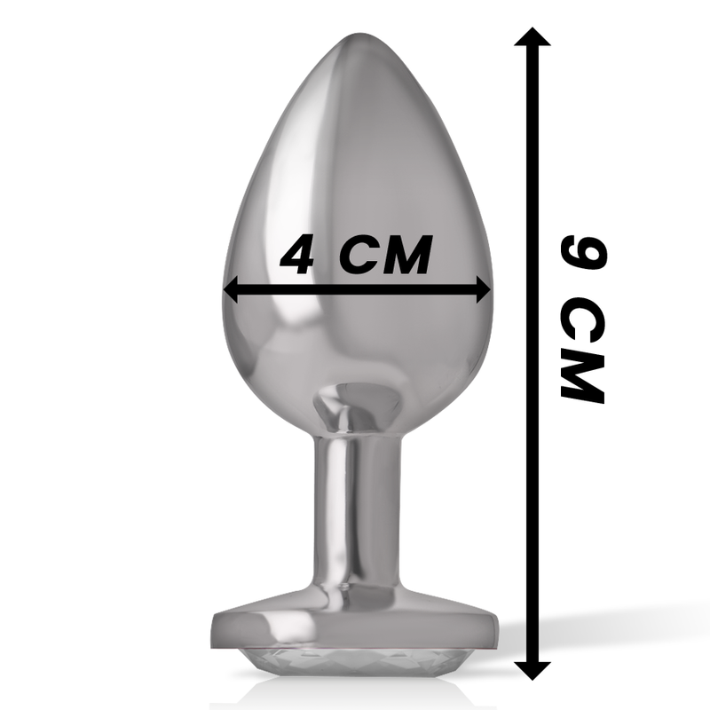 INTENSE - PLUG ANAL MÉTAL ALUMINIUM COEUR BLANC TAILLE L – Image 4