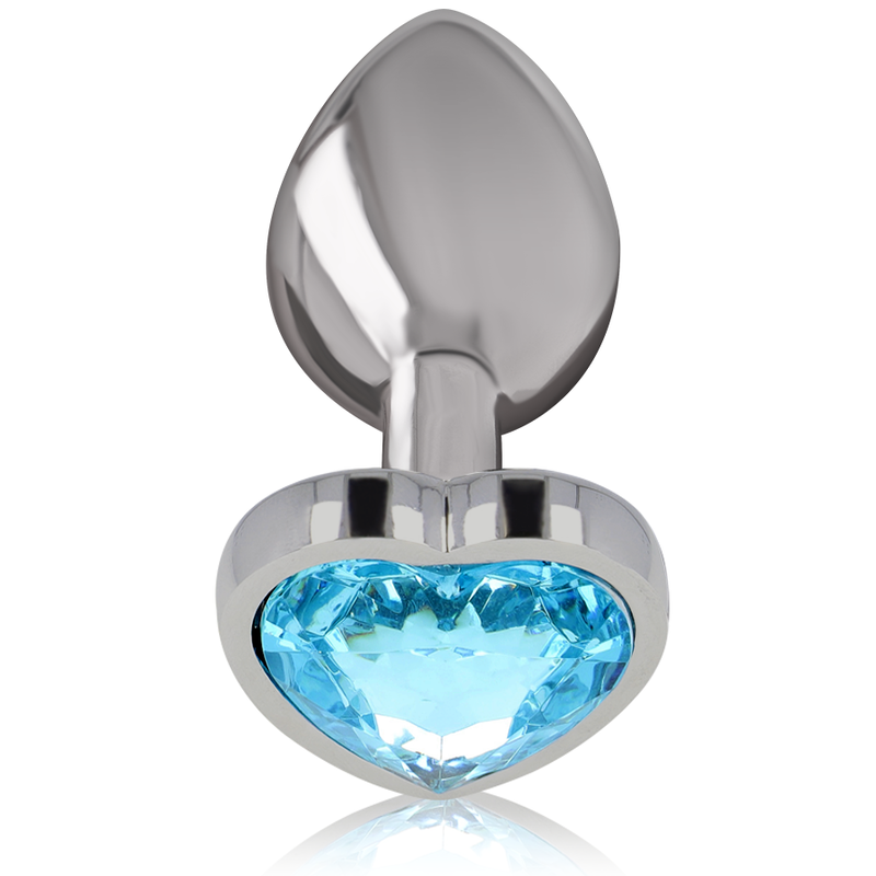 INTENSE - PLUG ANAL MÉTAL ALUMINIUM COEUR BLEU TAILLE M – Image 2