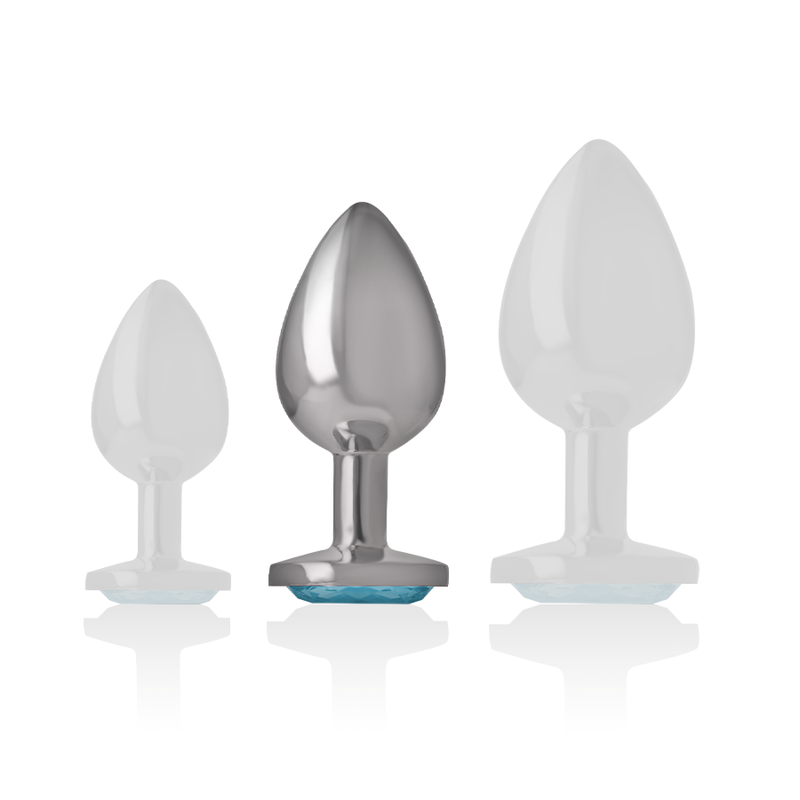 INTENSE - PLUG ANAL MÉTAL ALUMINIUM COEUR BLEU TAILLE M – Image 5