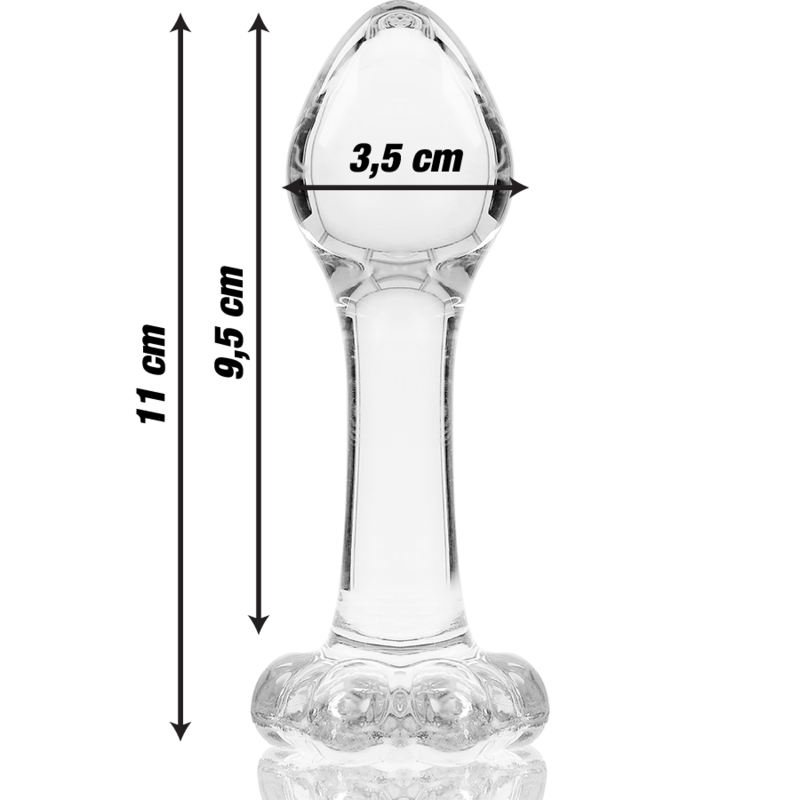 NEBULA SERIES BY IBIZA - PLUG ANAL MODÈLE 2 VERRE BOROSILICATE CLAIR 11 CM -O- 3.5 CM – Image 3