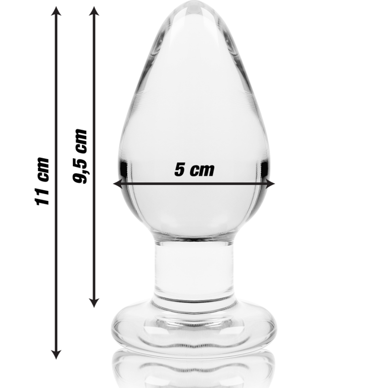 NEBULA SERIES BY IBIZA - PLUG ANAL MODÈLE 3 VERRE BOROSILICATE TRANSPARENT 11 CM -O- 5 CM – Image 3