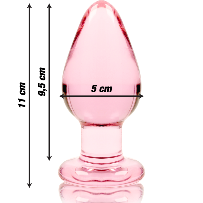 NEBULA SERIES BY IBIZA - PLUG ANAL MODÈLE 3 VERRE BOROSILICATE ROSE 11 CM -O- 5 CM – Image 3