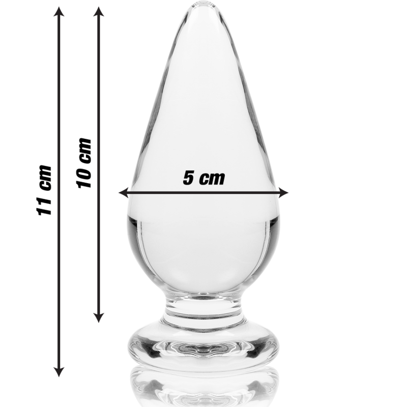 NEBULA SERIES BY IBIZA - PLUG ANAL MODÈLE 4 VERRE BOROSILICATE CLAIR 11 CM -O- 5 CM – Image 3