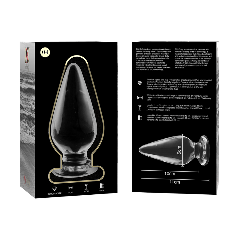 NEBULA SERIES BY IBIZA - PLUG ANAL MODÈLE 4 VERRE BOROSILICATE CLAIR 11 CM -O- 5 CM – Image 6
