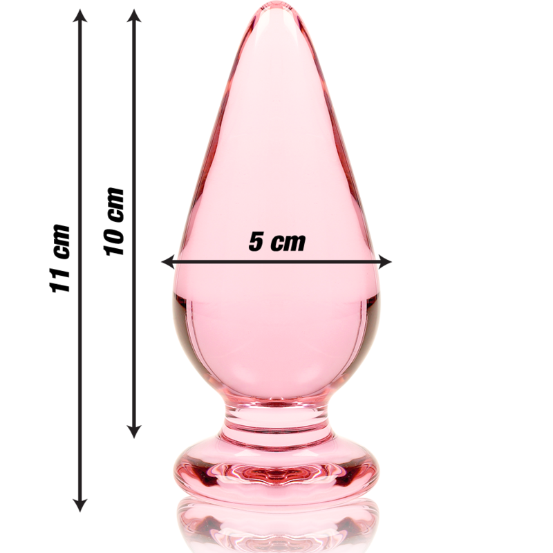 NEBULA SERIES BY IBIZA - PLUG ANAL MODÈLE 4 VERRE BOROSILICATE ROSE 11 CM -O- 5 CM – Image 3