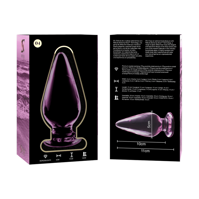 NEBULA SERIES BY IBIZA - PLUG ANAL MODÈLE 4 VERRE BOROSILICATE ROSE 11 CM -O- 5 CM – Image 6
