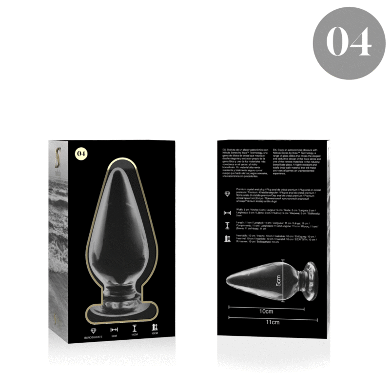 NEBULA SERIES BY IBIZA - PLUG ANAL MODÈLE 4 VERRE BOROSILICATE CLAIR 11 CM -O- 5 CM – Image 4