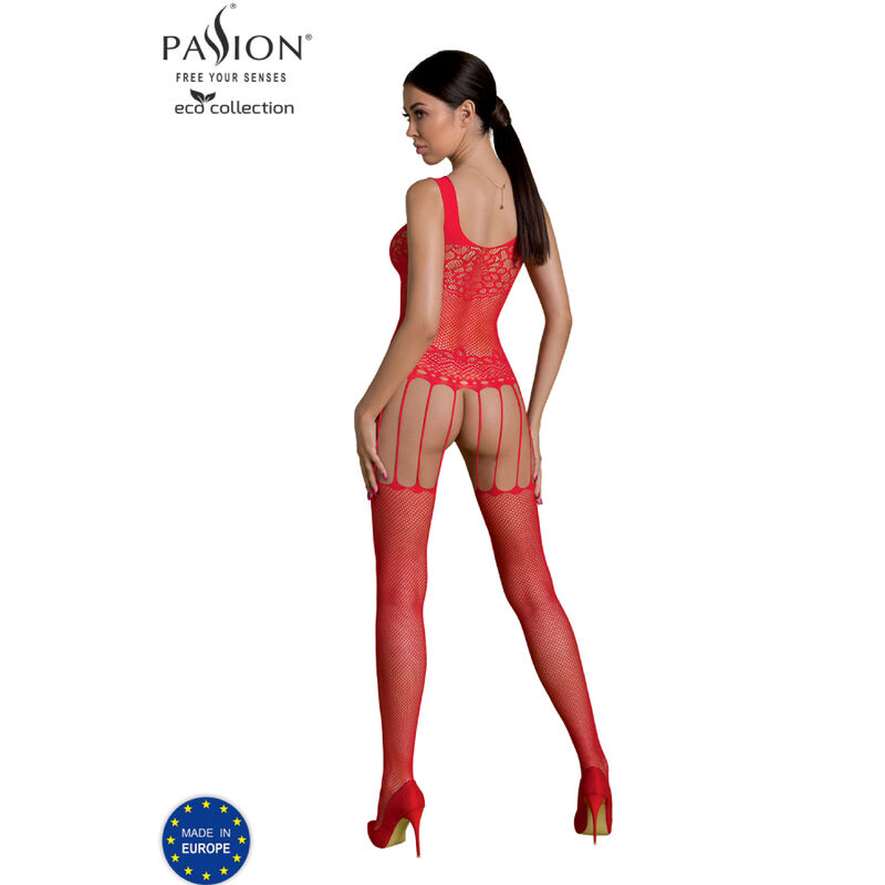 PASSION - BODYSTOCKING ECO COLLECTION ECO BS001 ROUGE – Image 2
