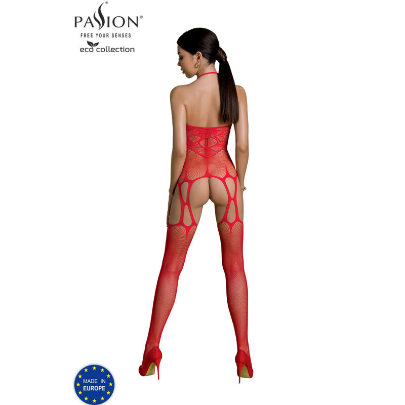 PASSION - BODYSTOCKING ECO COLLECTION ECO BS002 ROUGE – Image 2
