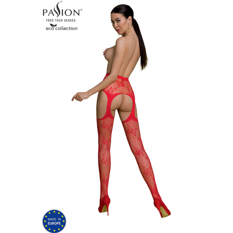 PASSION - BODYSTOCKING ECO COLLECTION ECO S001 ROUGE – Image 2