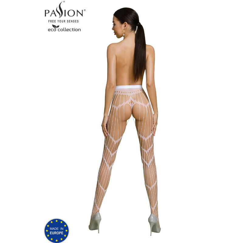 PASSION - BODYSTOCKING ECO COLLECTION ECO S006 BLANC – Image 2