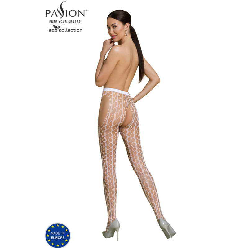 PASSION - BODYSTOCKING ECO COLLECTION ECO S007 BLANC – Image 2