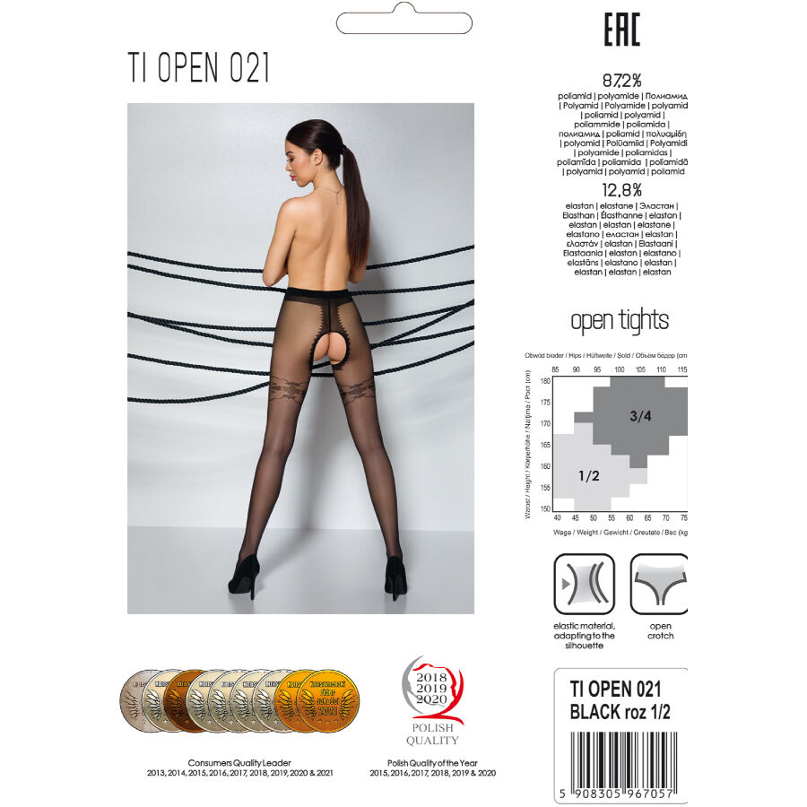 PASSION - TIOPEN 021 COLLANT NOIR 1/2 20 DEN – Image 5