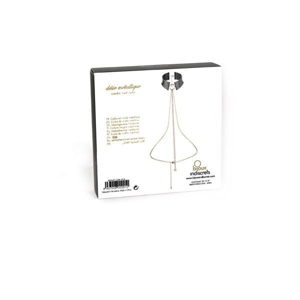 BIJOUX - DÉSIR MÉTALLIQUE COLLIER MÉTALLISÉ NOIR – Image 5