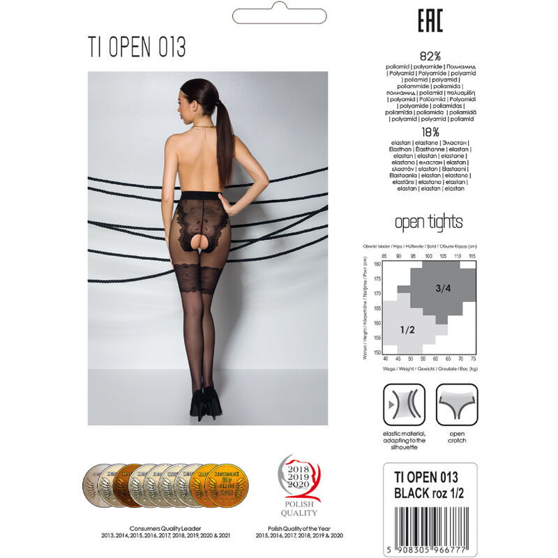 PASSION - TIOPEN 013 COLLANT NOIR 3/4 20/40 DEN – Image 5