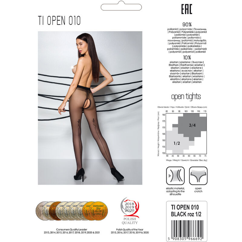 PASSION - TIOPEN 010 COLLANT NOIR 3/4 20 DEN – Image 5