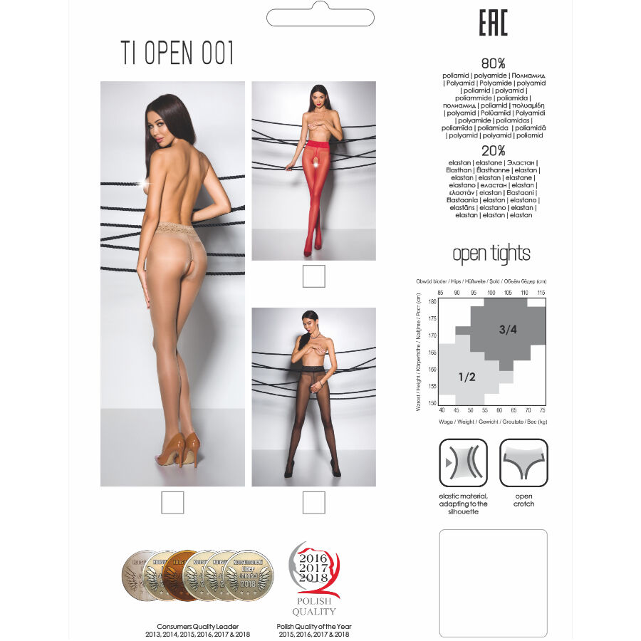 PASSION - TIOPEN 001 COLLANT ROUGE 3/4 20 DEN – Image 3