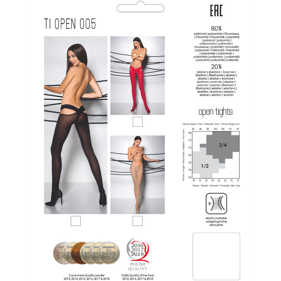 PASSION - TIOPEN 005 COLLANT NOIR 3/4 60 DEN – Image 4