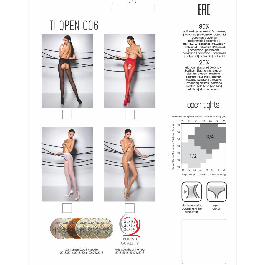 PASSION - TIOPEN 006 COLLANT BLANC 3/4 30 DEN – Image 3