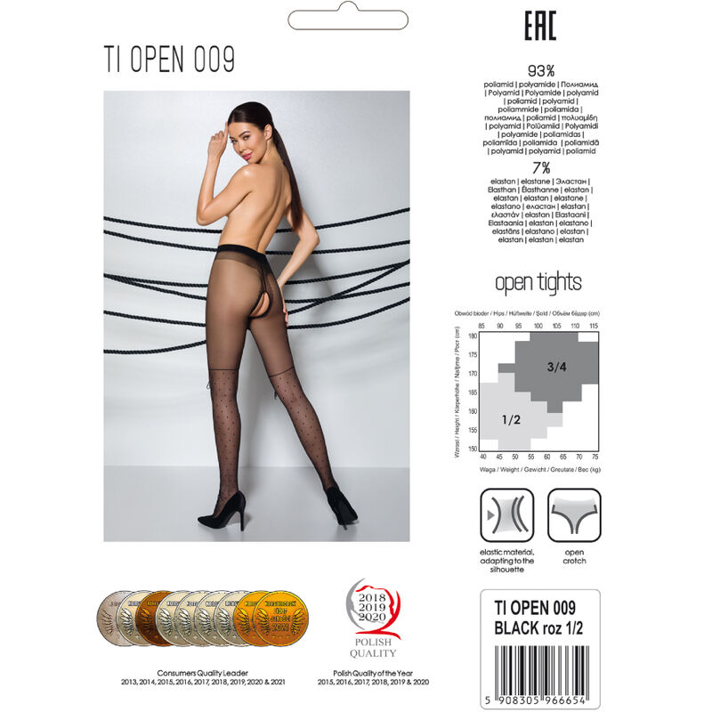 PASSION - TIOPEN 009 COLLANT NOIR 3/4 20 DEN – Image 5