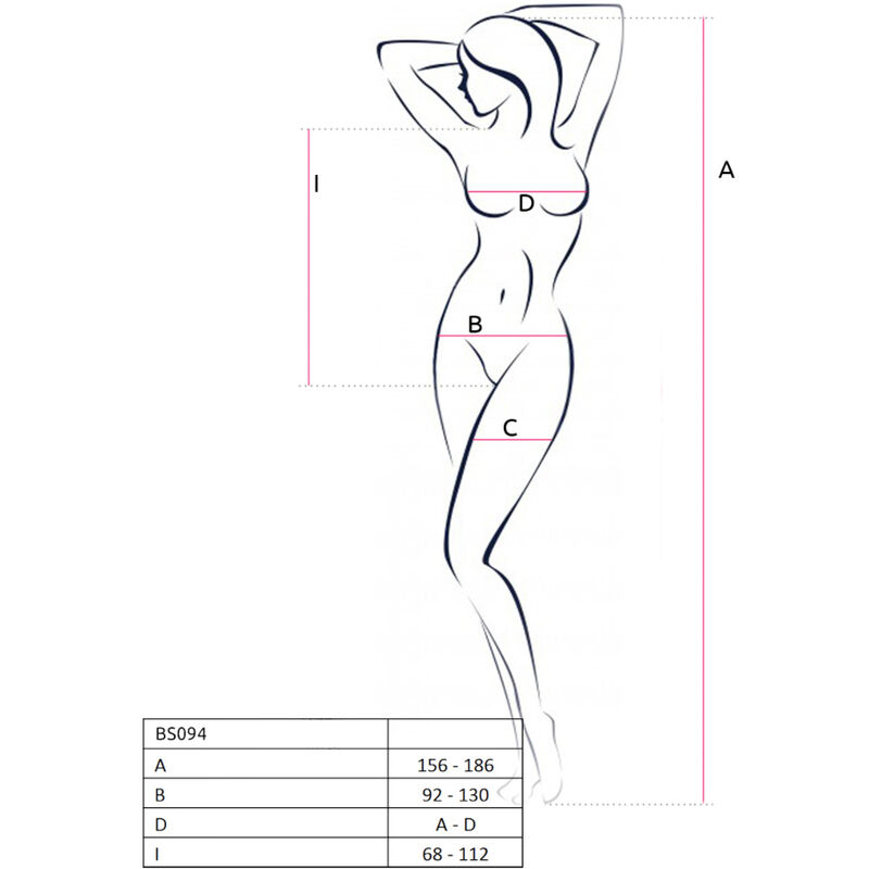 PASSION - BS094 BODYSTOCKING ROUGE TAILLE UNIQUE – Image 5