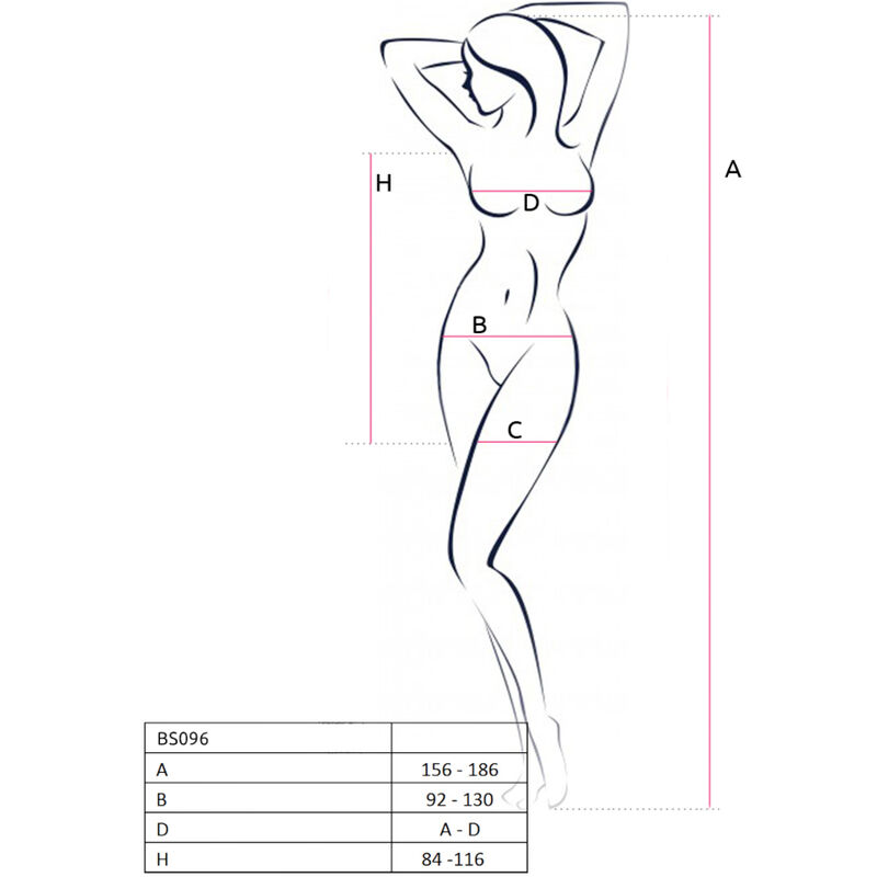 PASSION - BS096 BODYSTOCKING ROUGE TAILLE UNIQUE – Image 5