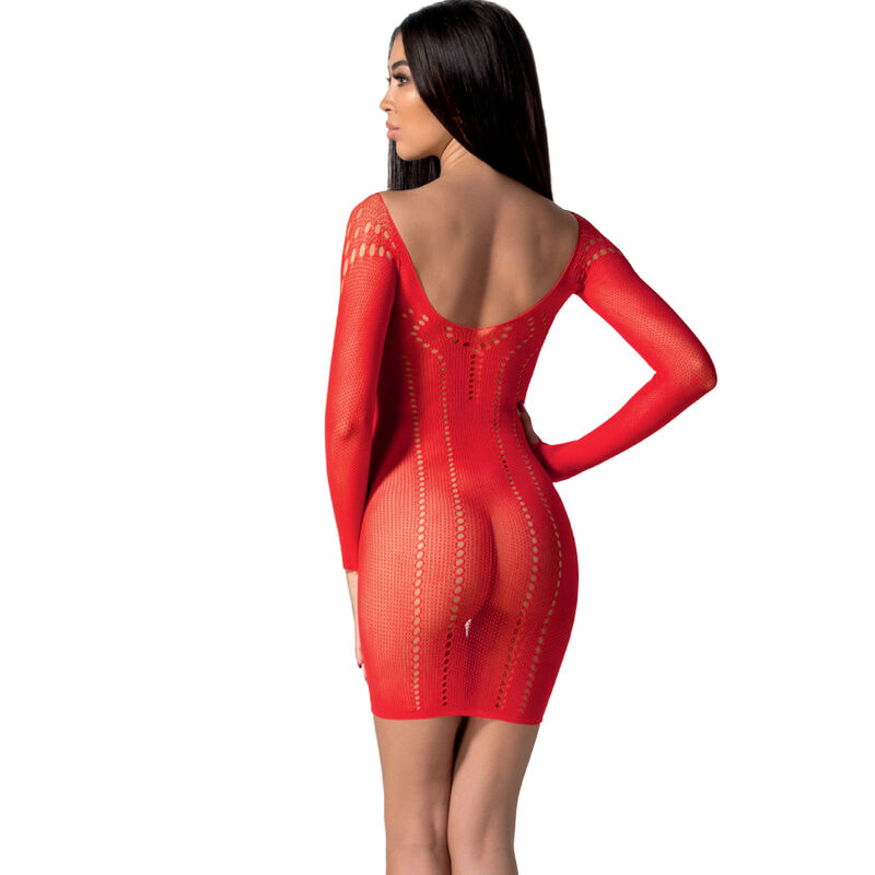 PASSION - BS101 BODYSTOCKING ROUGE TAILLE UNIQUE – Image 2