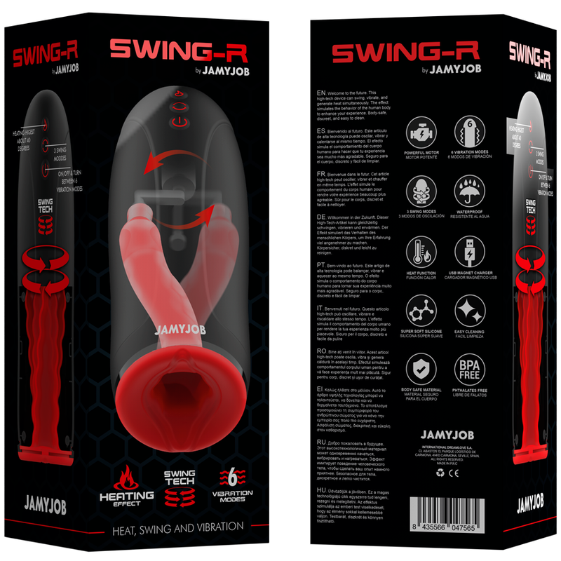 JAMYJOB - MASTURBATEUR EFFET CHAUFFANT SWING-R, SWING TECH ET VIBRATION – Image 7