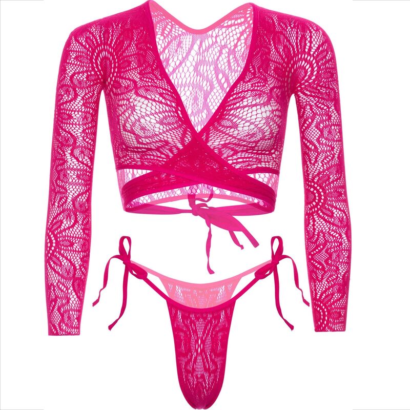LEG AVENUE - TOP COURT EN DENTELLE AVEC STRING – Image 6