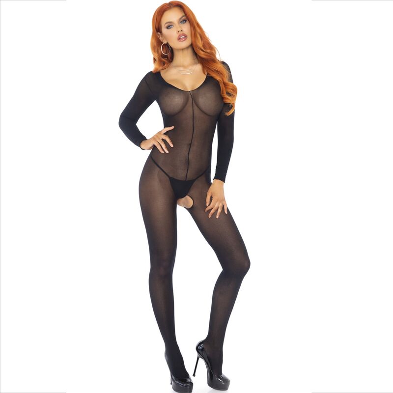 LEG AVENUE - BODYSTOCKING MANCHES LONGUES NOIR – Image 4