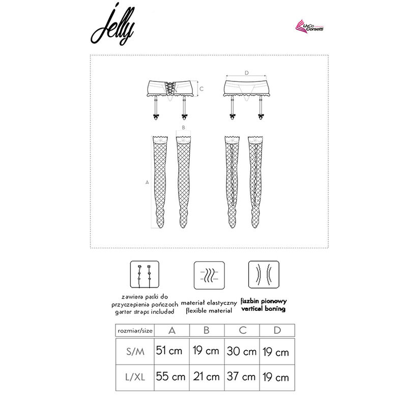 LIVCO CORSETTI FASHION - PORTE-JARRETELLES + BAS NOIR – Image 6