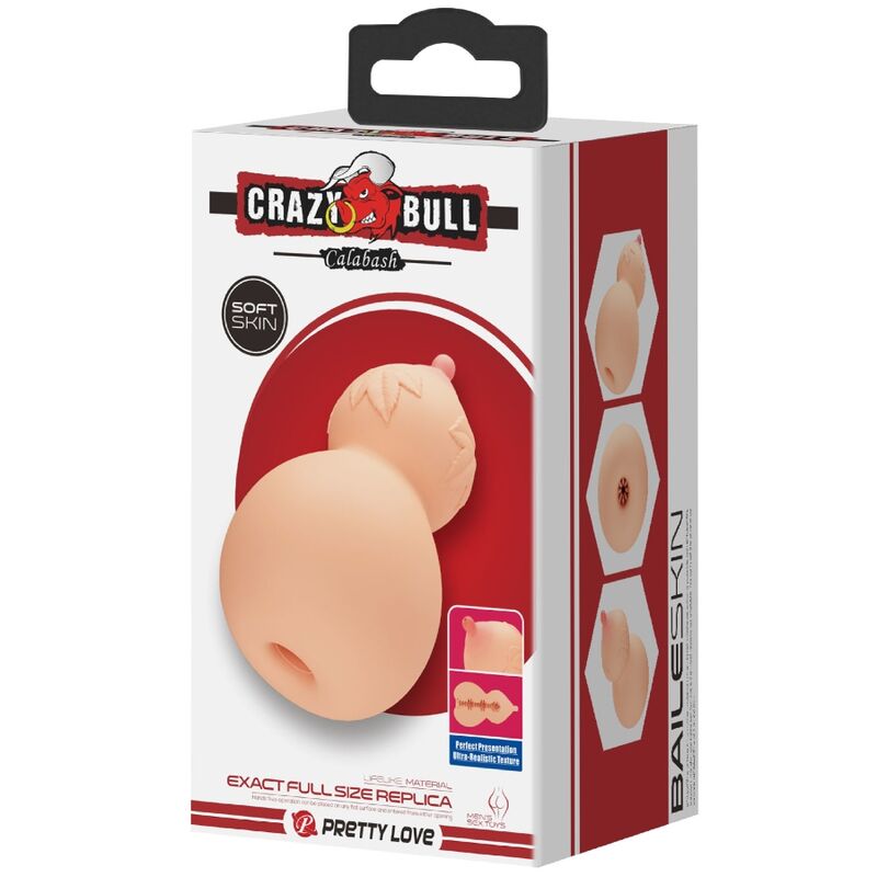 CRAZY BULL - MASTUBADOR EN FORME DE POITRINE CALEBASSE – Image 7