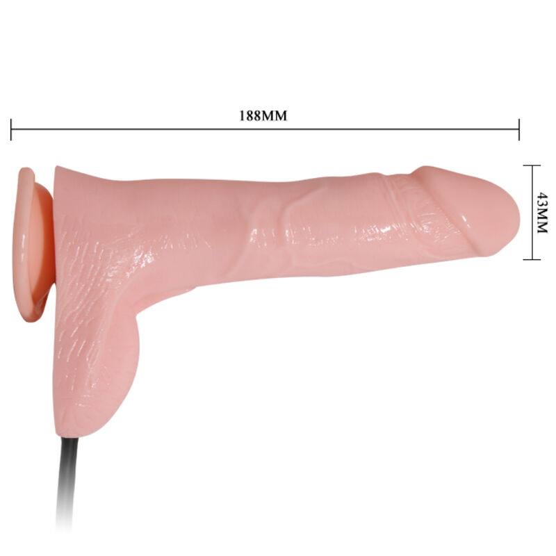 BAILE - GODE RÉALISTE GONFLABLE AVEC VENTOUSE 15 CM – Image 3
