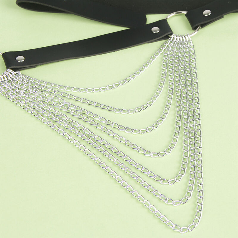SUBBLIME - CHAÎNE CUIR CEINTURE NOIRE TAILLE UNIQUE – Image 6