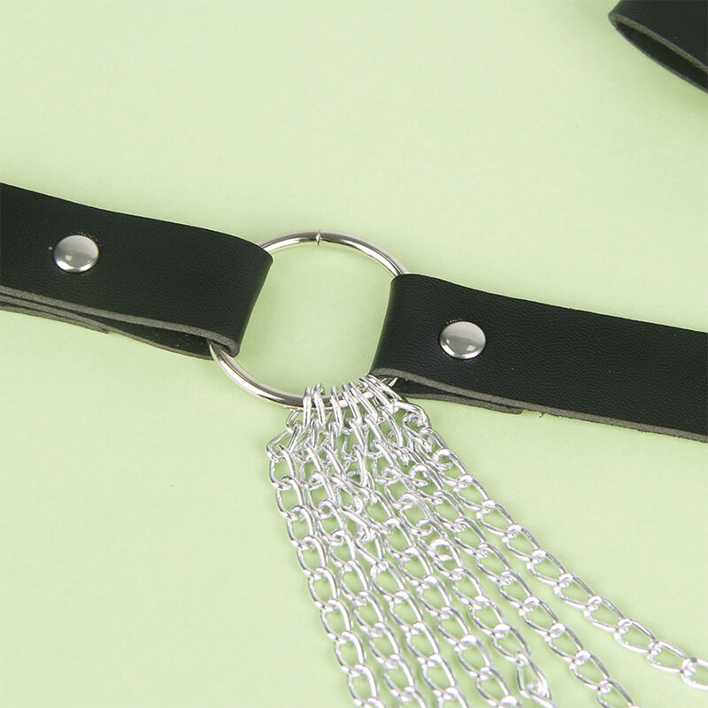SUBBLIME - CHAÎNE CUIR CEINTURE NOIRE TAILLE UNIQUE – Image 5