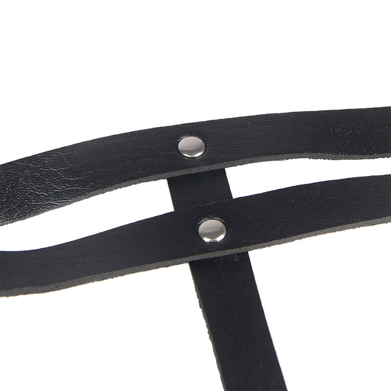 SUBBLIME - CHAINE BAGUE CUIR CEINTURE NOIR TAILLE UNIQUE – Image 7