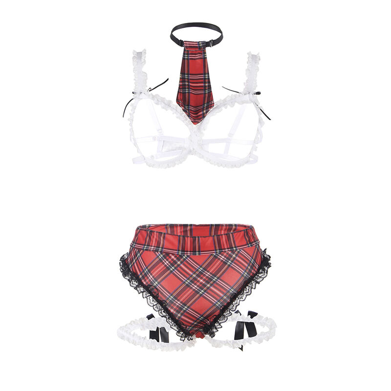 SUBBLIME - COSTUME D'ÉCOLIÈRE SEXY AVEC SOUTIEN-GORGE L/XL – Image 5