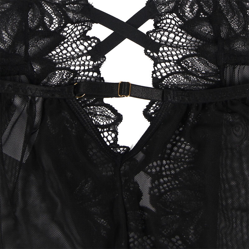 SUBBLIME - TEDDY HALTER NECK DOS NU DENTELLE NOIR L/XL – Image 8