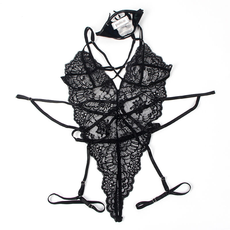SUBBLIME - COSTUME DE POLICE CORPS EN DENTELLE NOIR S/M – Image 7