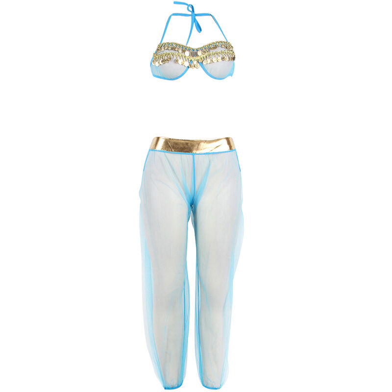 SUBBLIME - ENSEMBLE LINGERIE BLEU STYLE INDIEN S/M – Image 4
