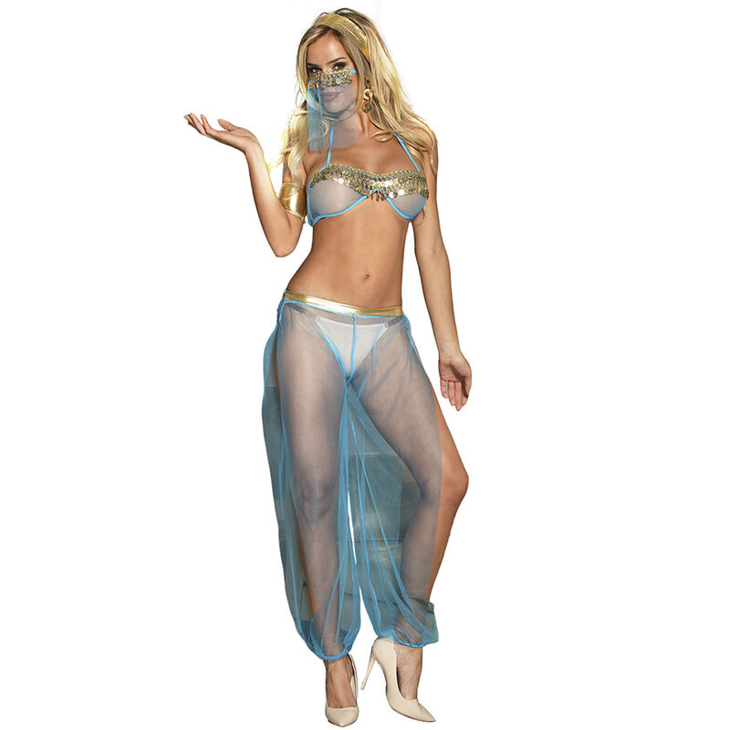 SUBBLIME - ENSEMBLE LINGERIE BLEU STYLE INDIEN S/M – Image 2