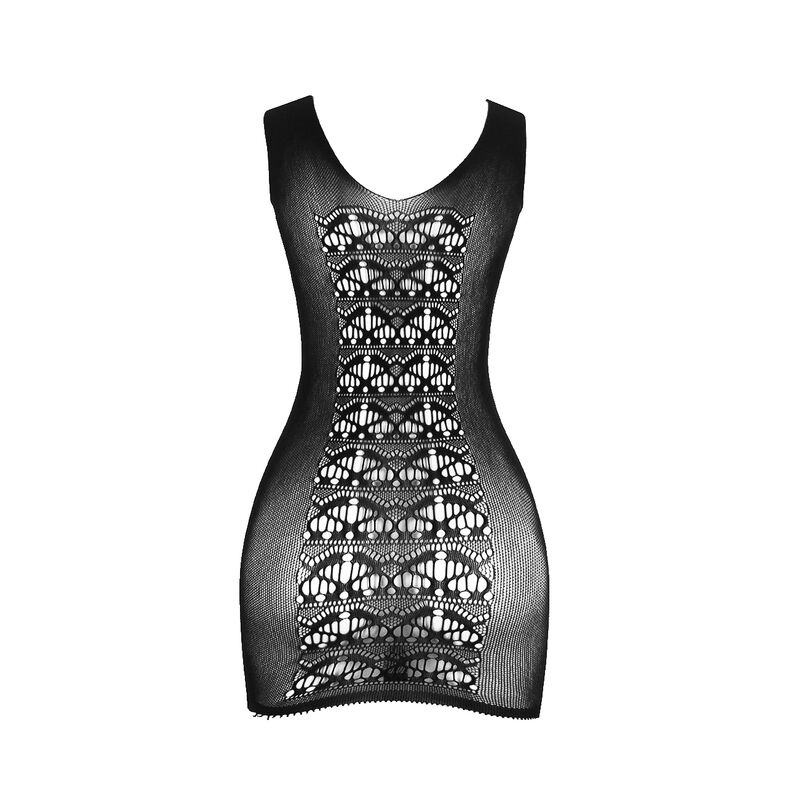SUBBLIME - 952167 ROBE COURT EN RÉSILLE ÉLASTIQUE NOIR TAILLE UNIQUE – Image 6