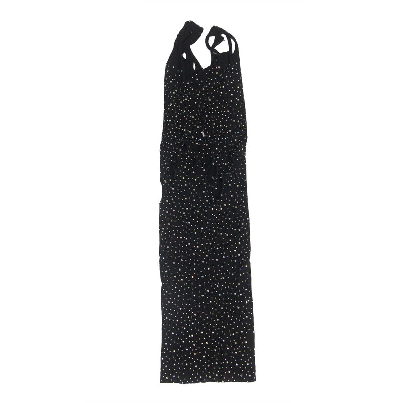SUBBLIME - 952198 ROBE RESILLE AVEC DIAMANTS BRILLANTS NOIR TAILLE UNIQUE – Image 7
