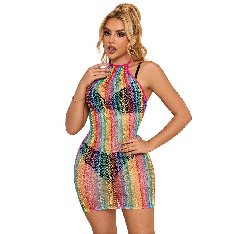 SUBBLIME - 952341 ROBE RÉSEILLE ARC-EN-CIEL TAILLE UNIQUE – Image 4