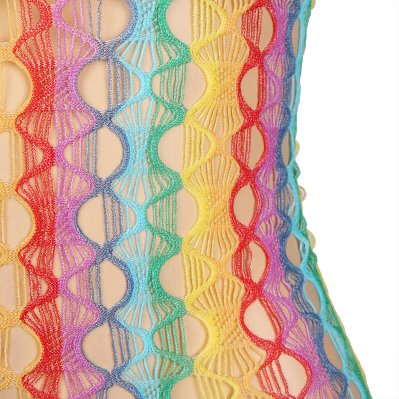 SUBBLIME - 952365 ROBE RÉSEILLE ÉPAULES NUES ARC-EN-CIEL TAILLE UNIQUE – Image 7