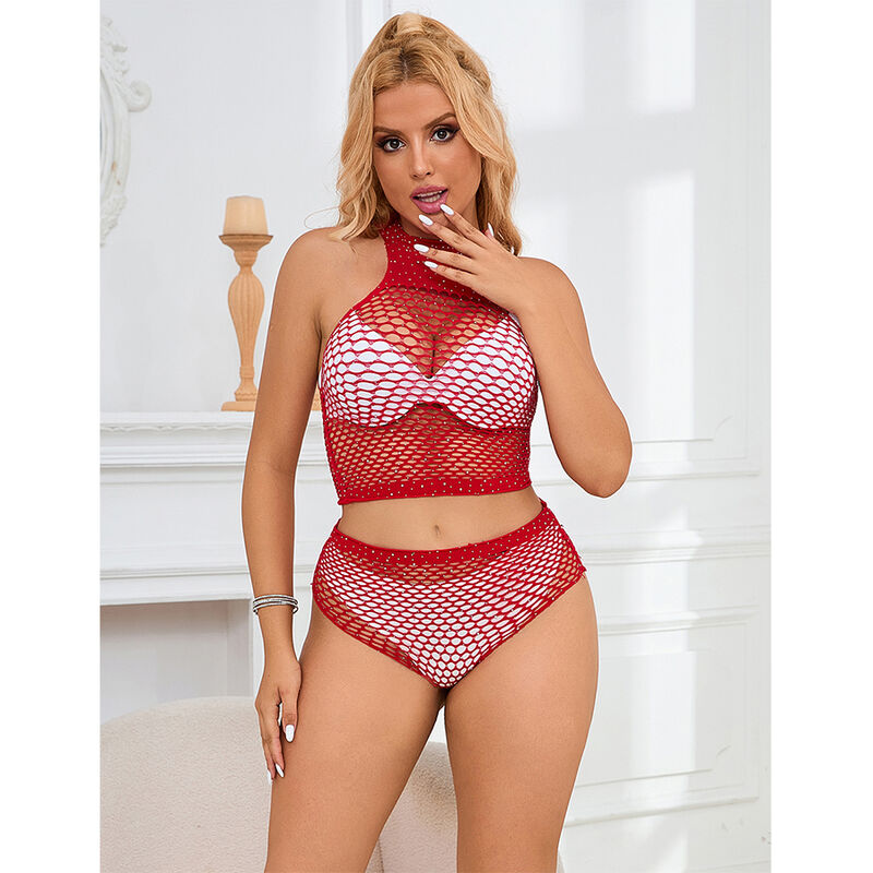 SUBBLIME - 952402 ENSEMBLE RESILLE AVEC LOSANGES ROSES TAILLE UNIQUE – Image 7